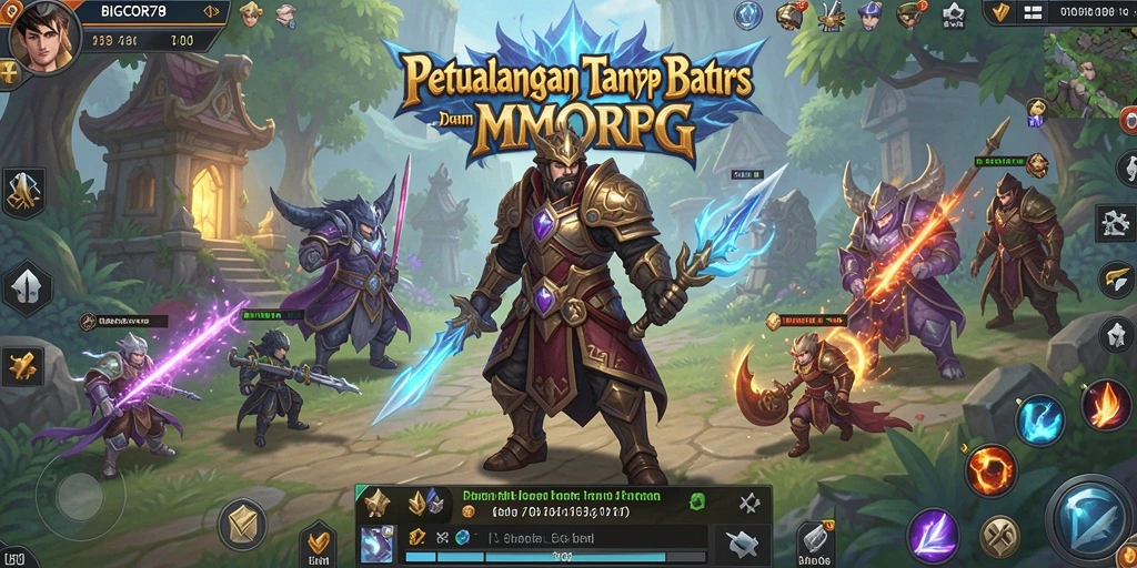 Tangkapan layar menunjukkan aksi seru dalam gameplay <strong>BIGCOR78</strong> di dunia MMORPG.