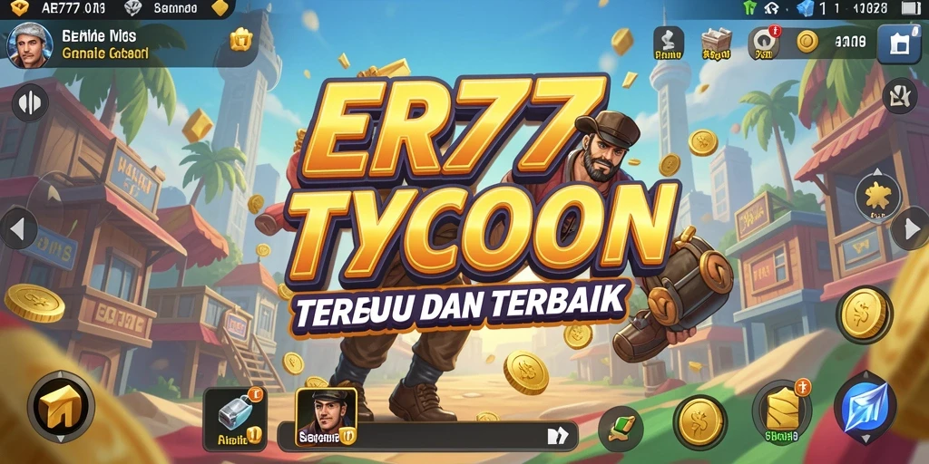 Tangkapan layar utama yang menunjukkan pengalaman gameplay Tycoon di ER777.