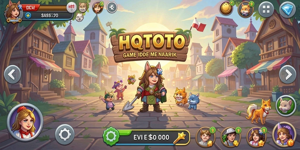 Screenshot HQTOTO menampilkan gameplay Idle yang menarik.