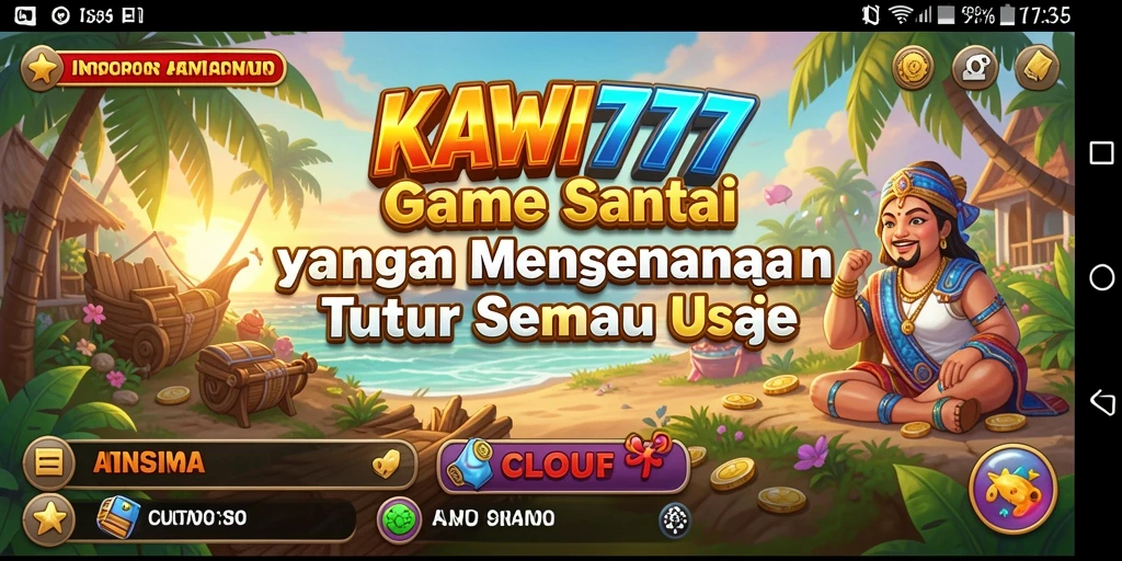 Screenshot KAWI777 menampilkan gameplay yang ceria dan interaktif.