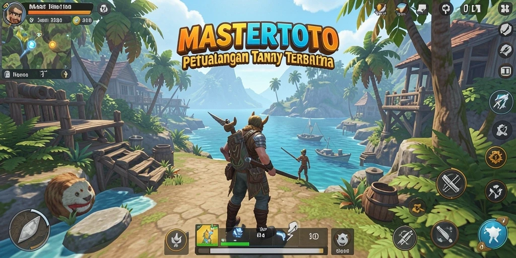 Screenshot gameplay MASTERTOTO yang menangkap keindahan dunia terbuka.