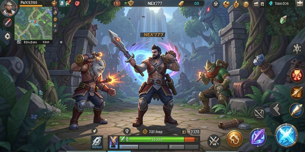 Tangkapan layar gameplay NEX777 menampilkan aksi seru dan petualangan yang mengasyikkan.