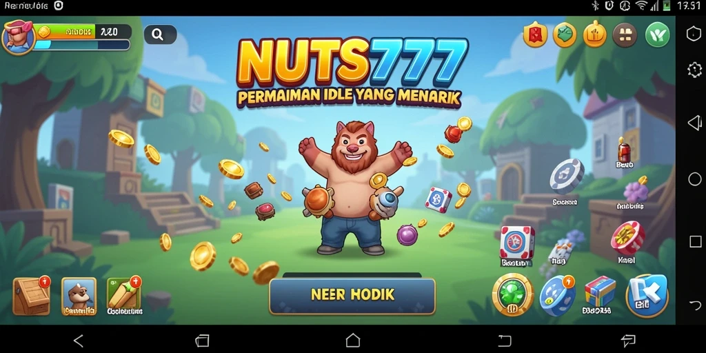 Screenshot utama <strong>NUTS777</strong> menampilkan gameplay yang santai dan menyenangkan.