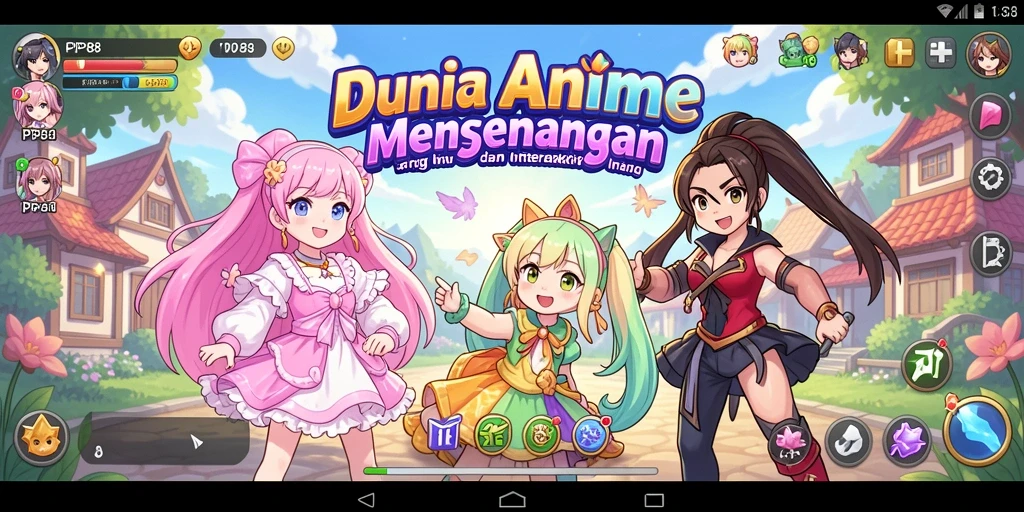 Screenshot PP88 menampilkan karakter anime dalam aksi mendebarkan.