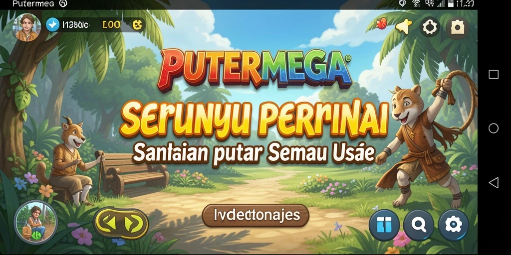 Tampilan Gameplay PUTERMEGA yang penuh warna dan menyenangkan.