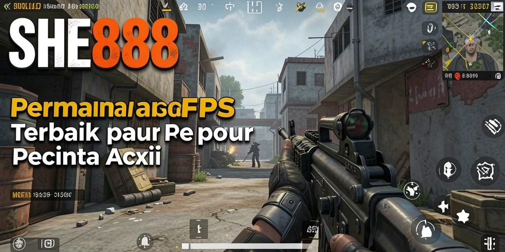 Gameplay intens dari SHE888 menampilkan aksi menembak seru.
