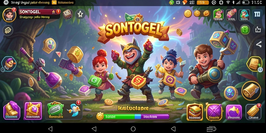 Tampilan gameplay strategis SONTOGEL yang menegangkan.