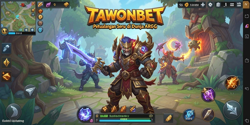 Screenshot gameplay TAWONBET menampilkan aksi pertarungan yang mendebarkan.